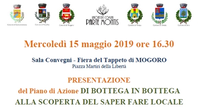 Presentazione del Piano di Azione: "Di bottega in bottega, alla scoperta del saper fare locale"