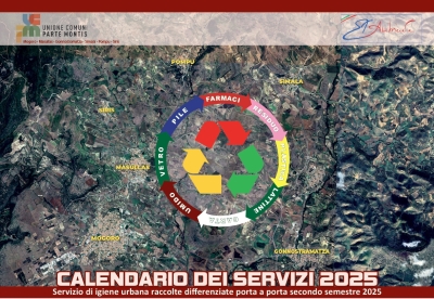 Raccolta Differenziata: Calendario secondo semestre Luglio-Dicembre 2025
