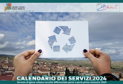 Raccolta Differenziata: Calendario  primo semestre Gennaio-Giugno 2024