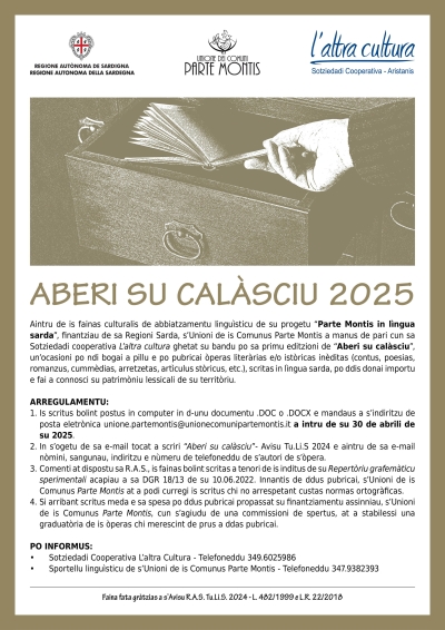 Locandina Aberi su cal&agrave;sciu 2025
